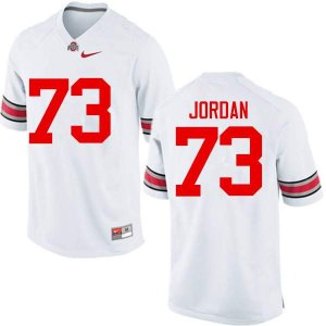 Men's Ohio State Buckeyes #73 Michael Jordan White Nike NCAA College Football Jersey Summer GCL3744VT